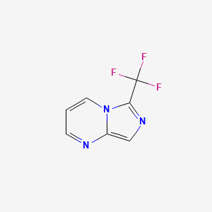 molecular formula C7H4F3N3 B13028928 6-(Trifluoromethyl)imidazo[1,5-a]pyrimidine 