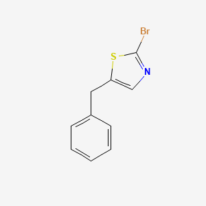 molecular formula C10H8BrNS B13028939 5-Benzyl-2-bromo-thiazole 