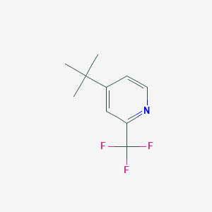 molecular formula C10H12F3N B13028956 2-(Trifluoromethyl)-4-tert-butylpyridine 