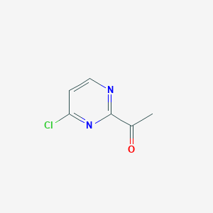 molecular formula C6H5ClN2O B13028983 2-Acetyl-4-chloropyrimidine 