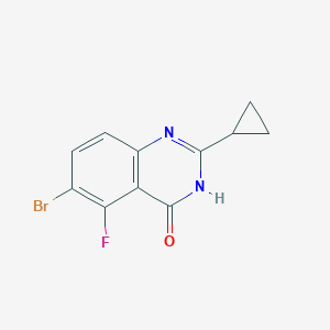 6-Bromo-2-cyclopropyl-5-fluoroquinazolin-4(3H)-one