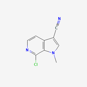 7-chloro-1-methyl-1H-pyrrolo[2,3-c]pyridine-3-carbonitrile