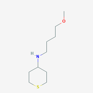 molecular formula C10H21NOS B13029101 N-(4-Methoxybutyl)tetrahydro-2H-thiopyran-4-amine 