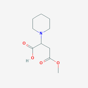 4-Methoxy-4-oxo-2-(piperidin-1-yl)butanoic acid