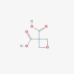 molecular formula C5H6O5 B13029147 Oxetane-3,3-dicarboxylic acid 