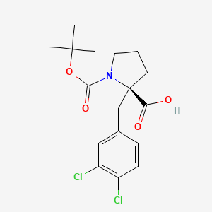 (R)-1-(tert-Butoxycarbonyl)-2-(3,4-dichlorobenzyl)pyrrolidine-2-carboxylic acid