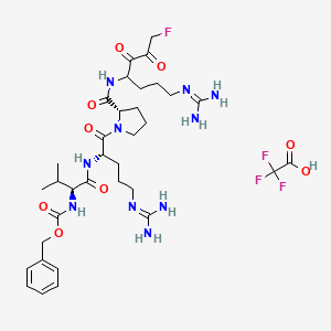 Z-Val-Arg-Pro-DL-Arg-fluoromethylketone trifluoroacetate salt