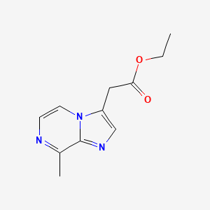 Ethyl 2-(8-methylimidazo[1,2-a]pyrazin-3-yl)acetate