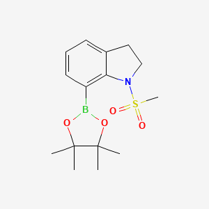 1-(Methylsulfonyl)-7-(4,4,5,5-tetramethyl-1,3,2-dioxaborolan-2-yl)indoline