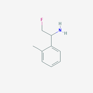 molecular formula C9H12FN B13029217 2-Fluoro-1-(2-methylphenyl)ethan-1-amine 