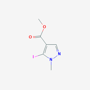 molecular formula C6H7IN2O2 B13029221 Methyl 5-iodo-1-methyl-1H-pyrazole-4-carboxylate 