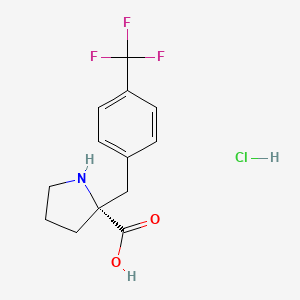 (R)-2-(4-(Trifluoromethyl)benzyl)pyrrolidine-2-carboxylic acid hydrochloride
