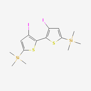 (3,3'-Diiodo-[2,2'-bithiophene]-5,5'-diyl)bis(trimethylsilane)