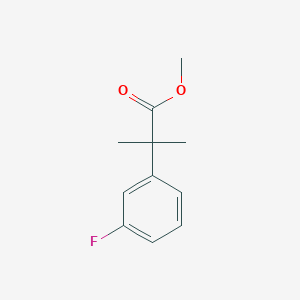 molecular formula C11H13FO2 B13029275 3-Fluoro-alpha,alpha-dimethyl-benzeneacetic acid, methyl ester 