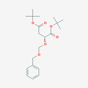 molecular formula C20H30O6 B13029303 (R)-DI-Tert-butyl 2-((benzyloxy)methoxy)succinate 