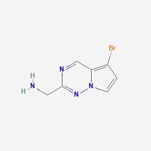 (5-Bromopyrrolo[2,1-f][1,2,4]triazin-2-yl)methanamine