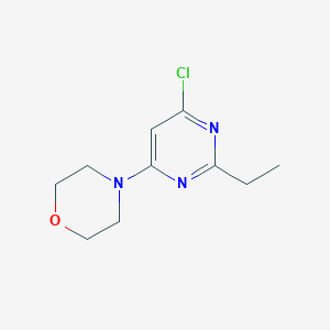 molecular formula C10H14ClN3O B13029398 4-(6-Chloro-2-ethylpyrimidin-4-YL)morpholine 