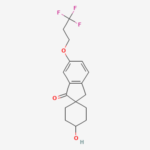 (1R,4R)-4-Hydroxy-6'-(3,3,3-trifluoropropoxy)spiro[cyclohexane-1,2'-inden]-1'(3'H)-one