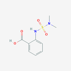 molecular formula C9H12N2O4S B13029434 2-((N,N-Dimethylsulfamoyl)amino)benzoic acid 