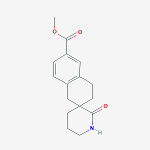 molecular formula C16H19NO3 B13029461 Methyl 2'-oxo-3,4-dihydro-1H-spiro[naphthalene-2,3'-piperidine]-6-carboxylate 