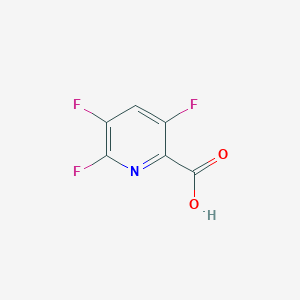 molecular formula C6H2F3NO2 B13029529 3,5,6-Trifluoropyridine-2-carboxylic acid CAS No. 1638772-01-6