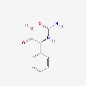 molecular formula C10H12N2O3 B13029536 (r)-2-(3-Methylureido)-2-phenylacetic acid 