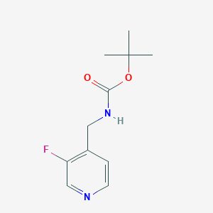 molecular formula C11H15FN2O2 B13029543 tert-Butyl ((3-fluoropyridin-4-yl)methyl)carbamate 