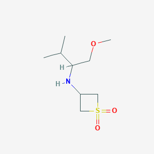 3-((1-Methoxy-3-methylbutan-2-yl)amino)thietane1,1-dioxide