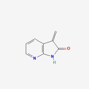 molecular formula C8H6N2O B13029592 3-Methylene-1,3-dihydro-2H-pyrrolo[2,3-b]pyridin-2-one 