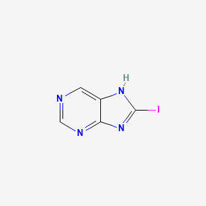 molecular formula C5H3IN4 B13029602 8-iodo-7H-purine CAS No. 28128-18-9