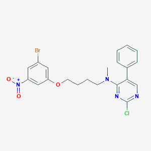 N-(4-(3-Bromo-5-nitrophenoxy)butyl)-2-chloro-N-methyl-5-phenylpyrimidin-4-amine