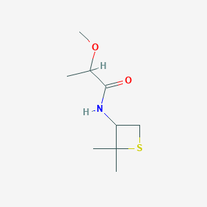 molecular formula C9H17NO2S B13029641 N-(2,2-Dimethylthietan-3-yl)-2-methoxypropanamide 