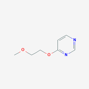 molecular formula C7H10N2O2 B13029655 4-(2-Methoxyethoxy)pyrimidine CAS No. 110821-13-1