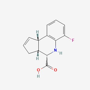 (3aR,4S,9bS)-6-fluoro-3a,4,5,9b-tetrahydro-3H-cyclopenta[c]quinoline-4-carboxylic acid