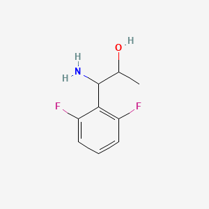 1-Amino-1-(2,6-difluorophenyl)propan-2-OL