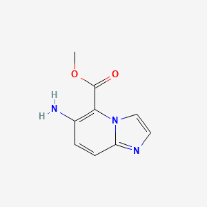 molecular formula C9H9N3O2 B13029790 Methyl 6-aminoimidazo[1,2-a]pyridine-5-carboxylate 