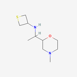 N-(1-(4-Methylmorpholin-2-yl)ethyl)thietan-3-amine