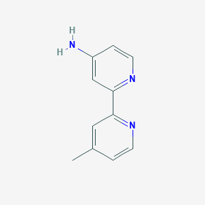 molecular formula C11H11N3 B13029816 4'-Methyl-[2,2'-bipyridin]-4-amine 