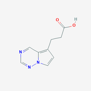 3-(Pyrrolo[2,1-f][1,2,4]triazin-5-yl)propanoic acid