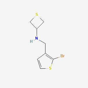 N-((2-Bromothiophen-3-yl)methyl)thietan-3-amine