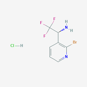 (R)-1-(2-Bromopyridin-3-YL)-2,2,2-trifluoroethan-1-amine hcl