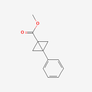 molecular formula C12H12O2 B13029894 Methyl 3-phenylbicyclo[1.1.0]butane-1-carboxylate CAS No. 30493-96-0