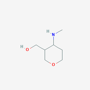 molecular formula C7H15NO2 B13029912 (4-(Methylamino)tetrahydro-2H-pyran-3-yl)methanol 