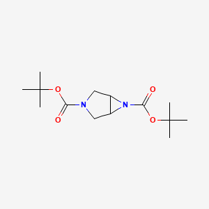 molecular formula C14H24N2O4 B13029915 Di-tert-butyl3,6-diazabicyclo[3.1.0]hexane-3,6-dicarboxylate 