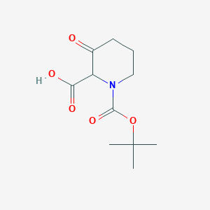 1-(tert-Butoxycarbonyl)-3-oxopiperidine-2-carboxylic acid