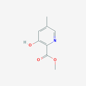 molecular formula C8H9NO3 B13029933 Methyl 3-hydroxy-5-methylpicolinate 