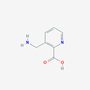 molecular formula C7H8N2O2 B13029944 3-(Aminomethyl)picolinic acid 