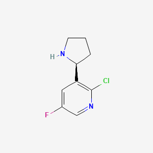 3-((2S)Pyrrolidin-2-YL)-2-chloro-5-fluoropyridine