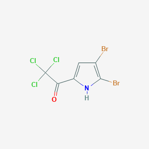 molecular formula C6H2Br2Cl3NO B1302997 2,2,2-trichloro-1-(4,5-dibromo-1H-pyrrol-2-yl)ethanone CAS No. 50371-52-3