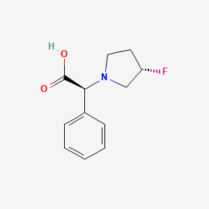 (S)-2-((S)-3-Fluoropyrrolidin-1-YL)-2-phenylacetic acid